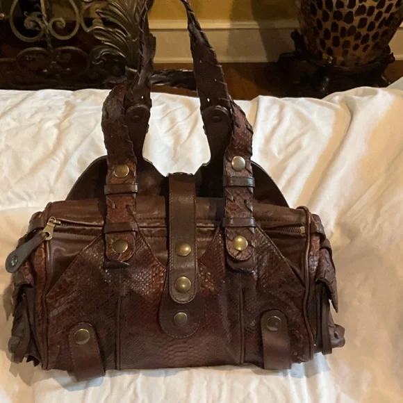 Brown Chloe Python bag - Picture 9 of 9